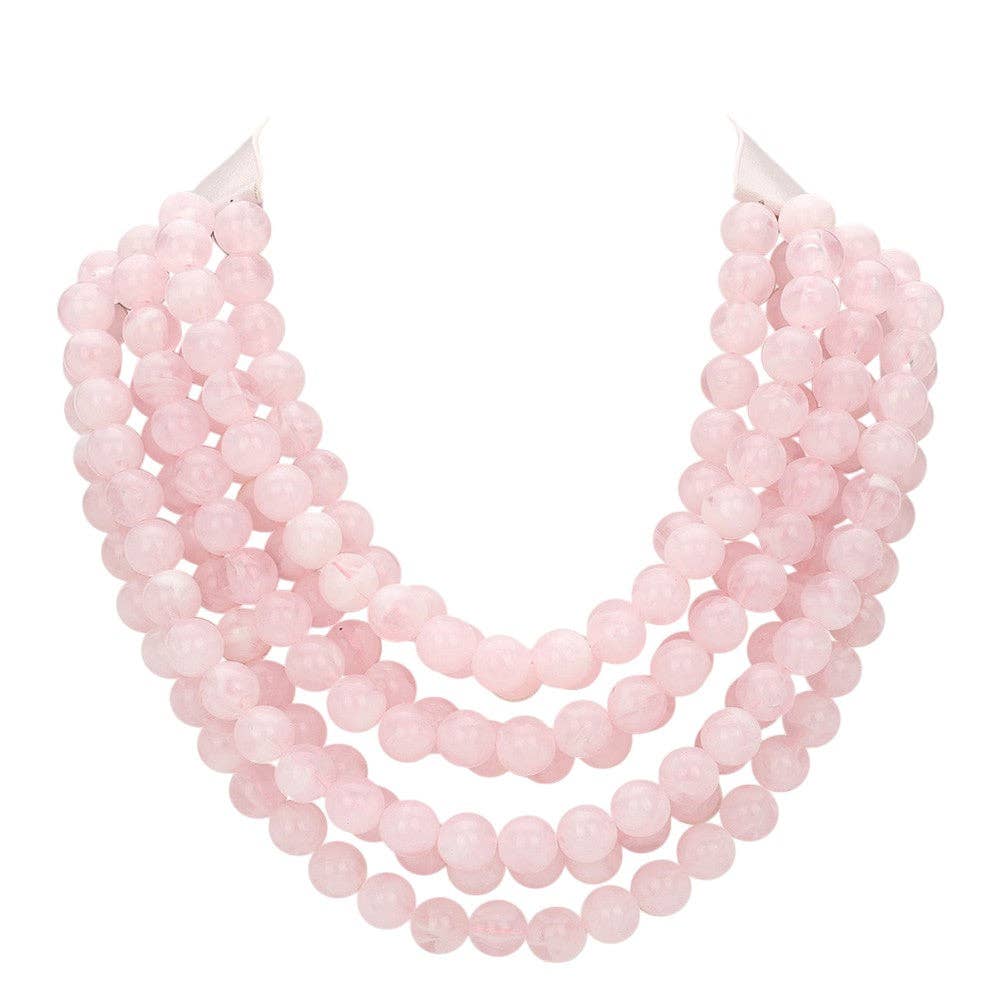 Madeline Love – wholesale Beaded/pearl necklace – Chunky Multi-Strand Beaded Necklace with Magnetic Clasp11