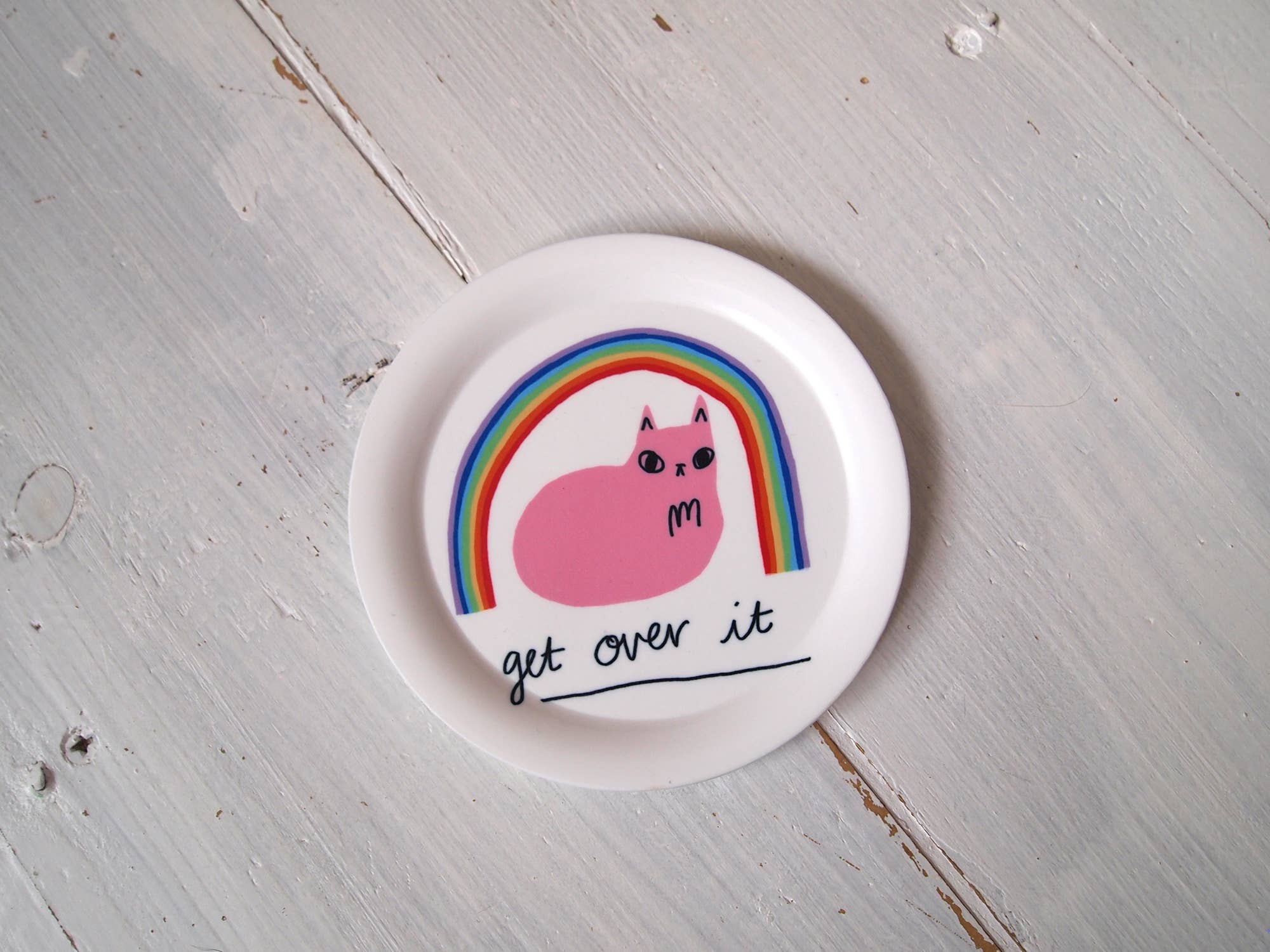 I LIKE CATS - Wholesale Jewelry Dish - Cat and rainbow trinket dish, ring dish, coaster7