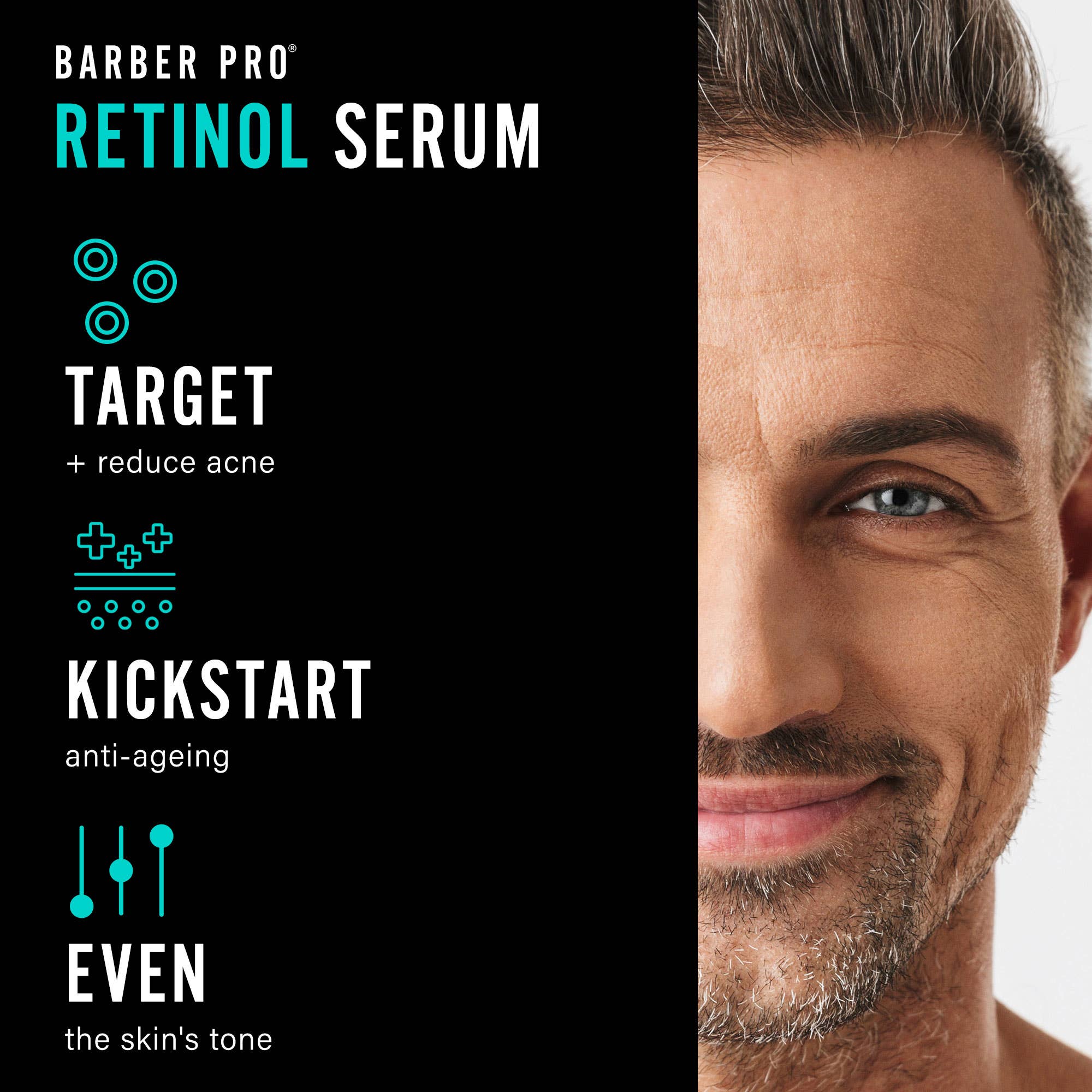 BARBER PRO - Wholesale Facial Serum/Concentrate - BARBER PRO Overnight Ocean Retinol 1% Face Serum - Vegan3