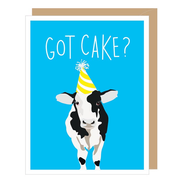 Cow Got Cake Birthday Card for wholesale by Apartment 2 Cards