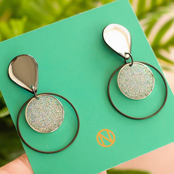 Galaxy Statement Earrings - Handmade to Order for wholesale by Naoi