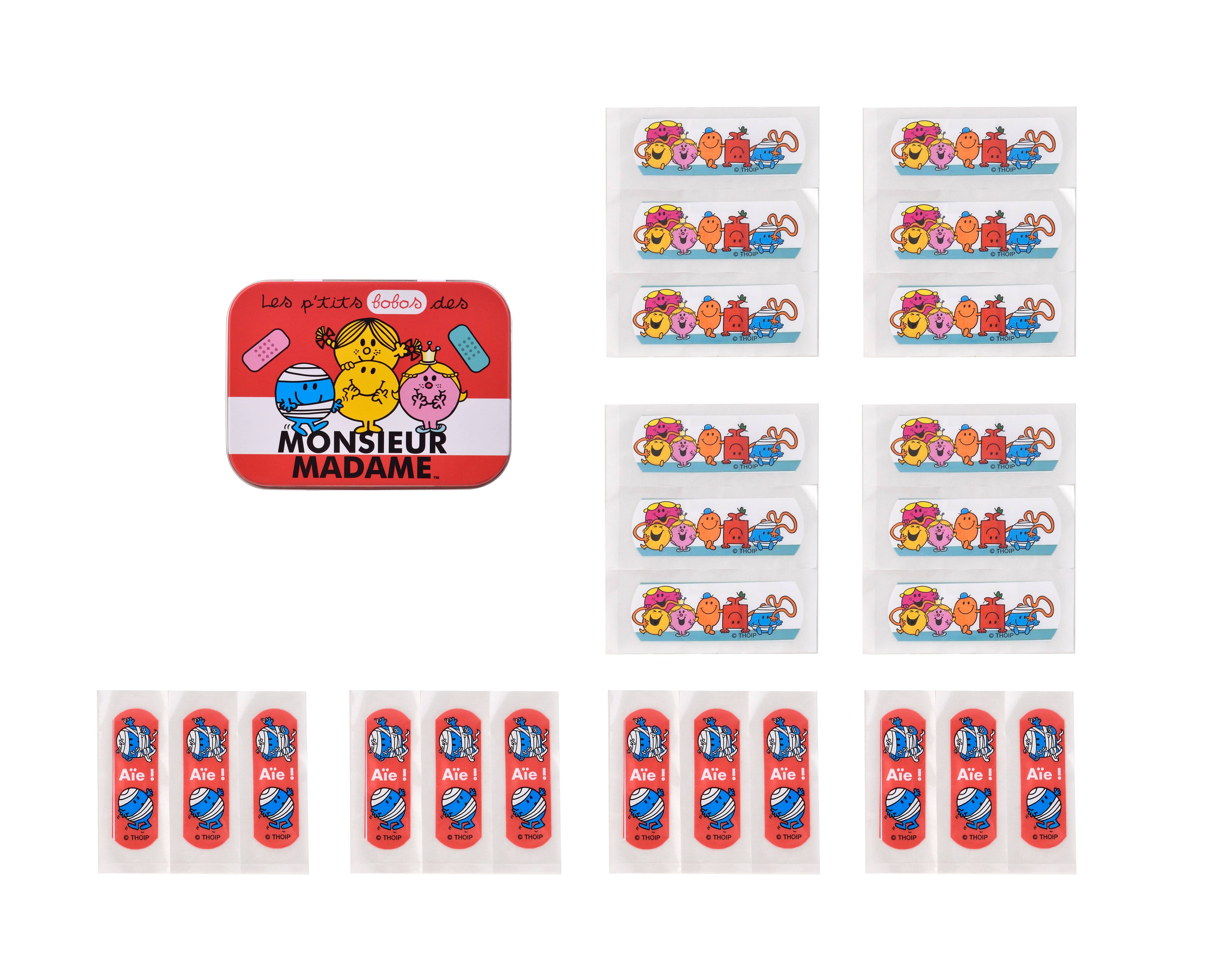 Takecare - Vente Pansement/bandage - Monsieur Madame - Boîte en Métal de Pansements (24 pansements) 9