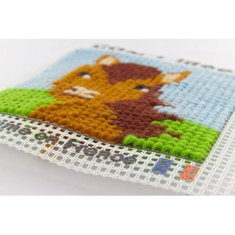 Com'1 Idée - Wholesale Embroidery/Cross Stitch Supplies - Sudan canvas kit | Jumper un amour de cheval2