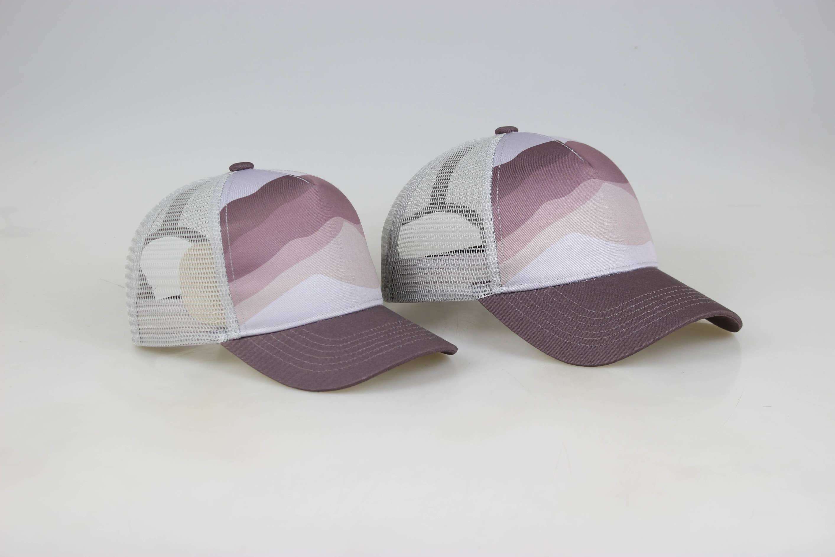 Wild Child Hat Co - Wholesale Kids Hat - Kids - Purple Mountain Trucker Hat Toddler Size2