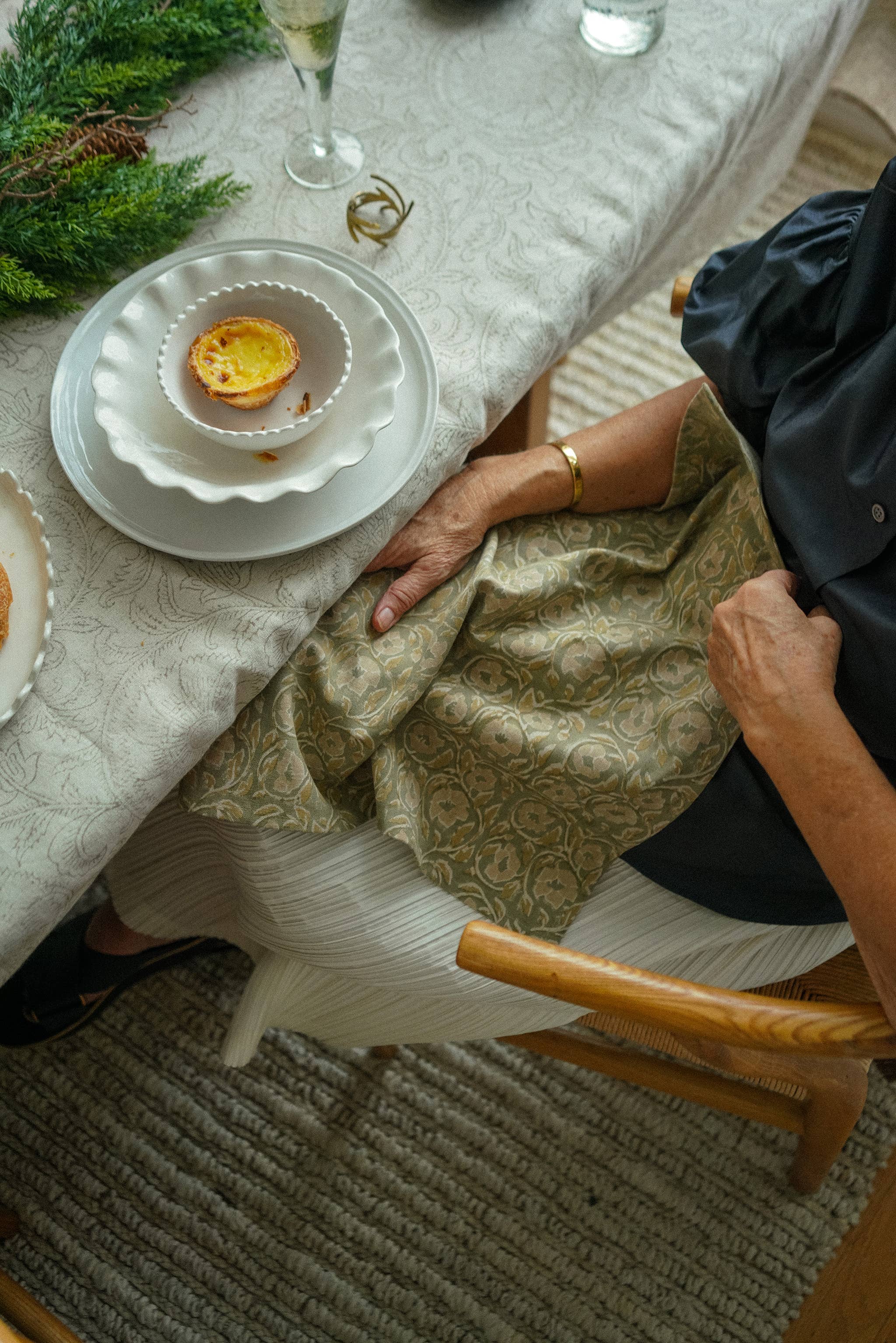 Indaba Trading - Wholesale Dinner & Cloth Napkin - Lata Block Print Napkins S/42