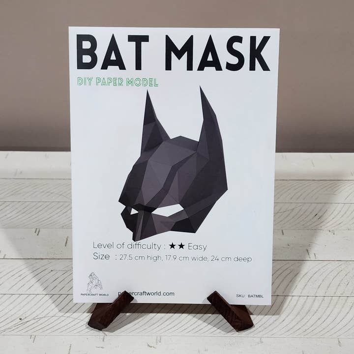 PAPERCRAFT WORLD - Wholesale Doe-het-zelf-knutselset - 3D PaperCraft Batman Origami-masker11
