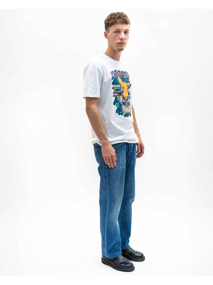 Grafitee - Wholesale Screen printed t-shirt – unisex - Pikachu Sushi Tee - Pokemon Sushi Graphic Tee1