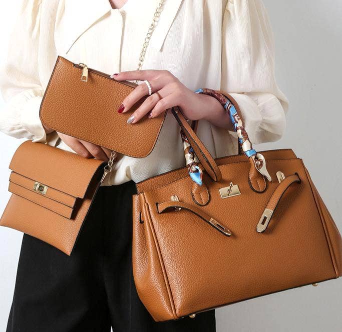 MKS America - Wholesale Tote Bag - Women's - Kelly bag tote shoulder bag 3 piece set12