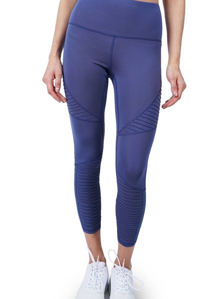 7/8 MOTO LEGGING IN SLATE for wholesale by X Vision
