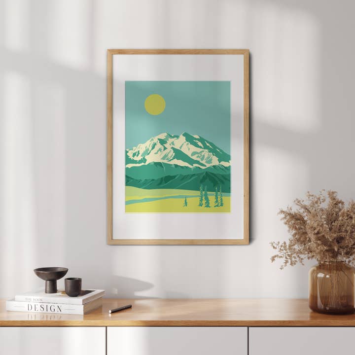 Ivivid Design - Wholesale Art Print - Denali Mountain - Alaska