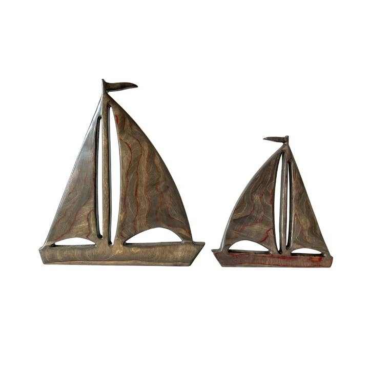 Baltic Forest - Wholesale Decorative Tabletop Object - Handcrafted Sailboat4