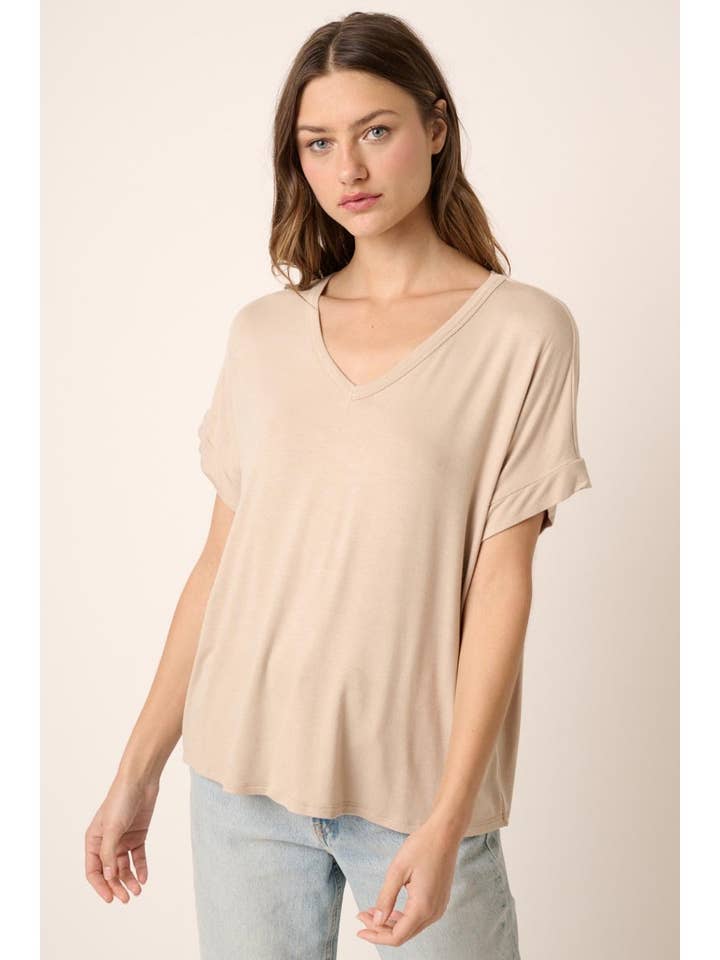 TOP DE MANGA CURTA DE BAMBU DOLMAN por atacado de mittoshop