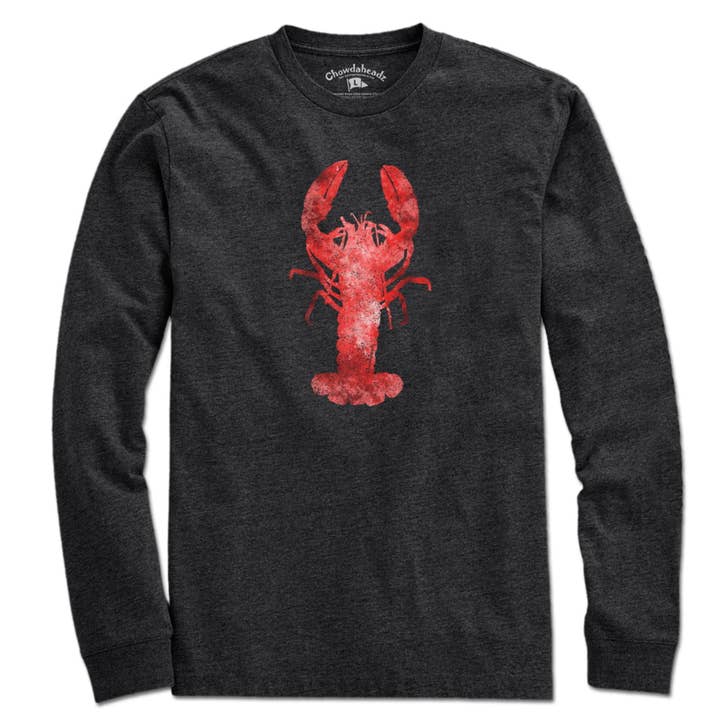 Charcoal Red Lobster Watercolor T-Shirt for wholesale on Faire