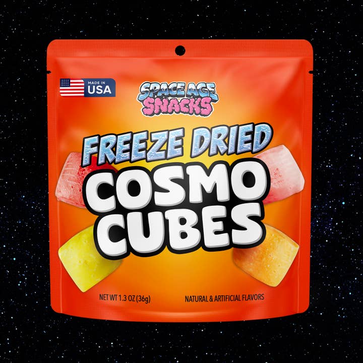Space Age Snacks - Wholesale Hard Candy - Cosmo Cubes Freeze Dried Candy 1.3 Ounce2