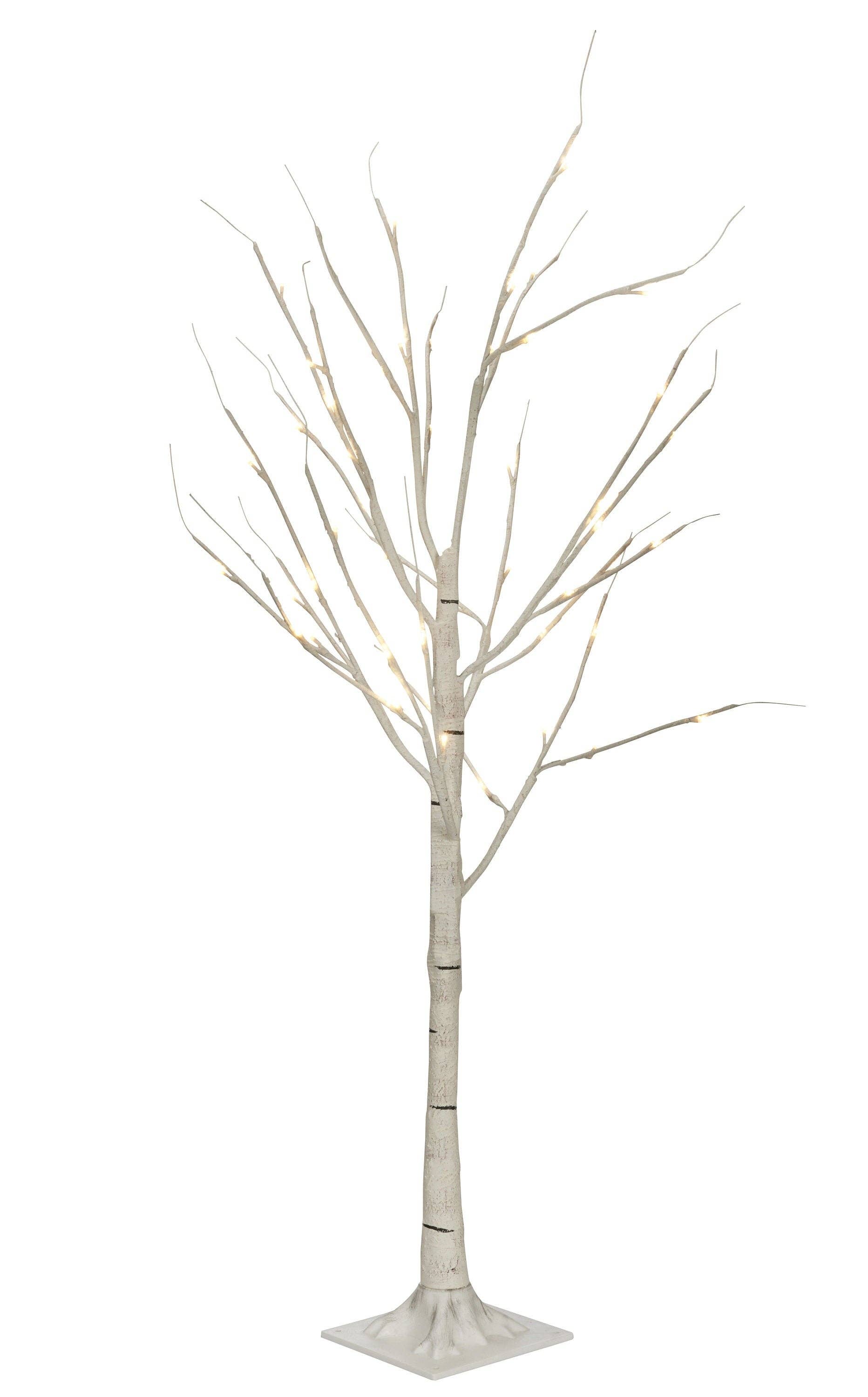 Hi-Line Gift Ltd. - Wholesale Christmas decoration - Birch Tree On Metal Base 48 LED 47in H With 8 Lighting Modes1
