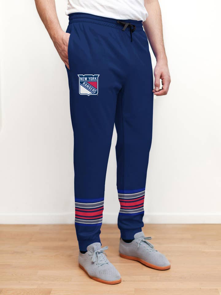 Pantalones Jogger de Hockey Alternativos de los New York Rangers 2024 para venta al por mayor de Bench Clearers