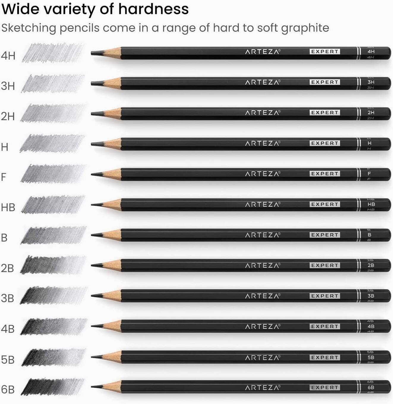 Plaid Crafts - Wholesale Pencil - Arteza® Pro Series Drawing Pencils Set, 12 pc.1