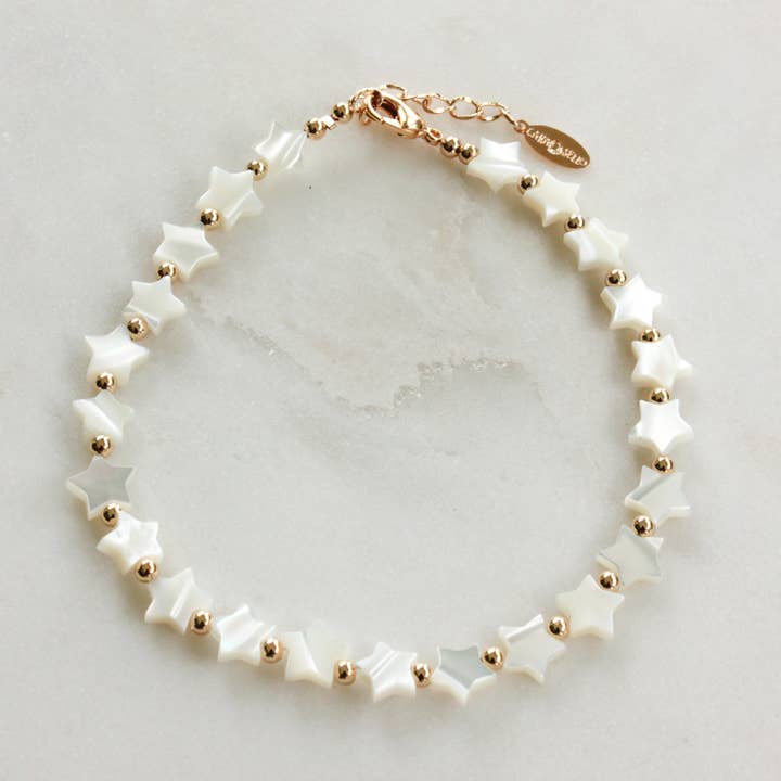 Cara O Sello Brand - Wholesale Anklet - Nacre Star Anklet
