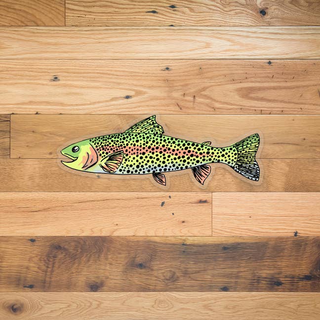 Rainbow Trout Sticker for wholesale by Corvidae drawings & designs
