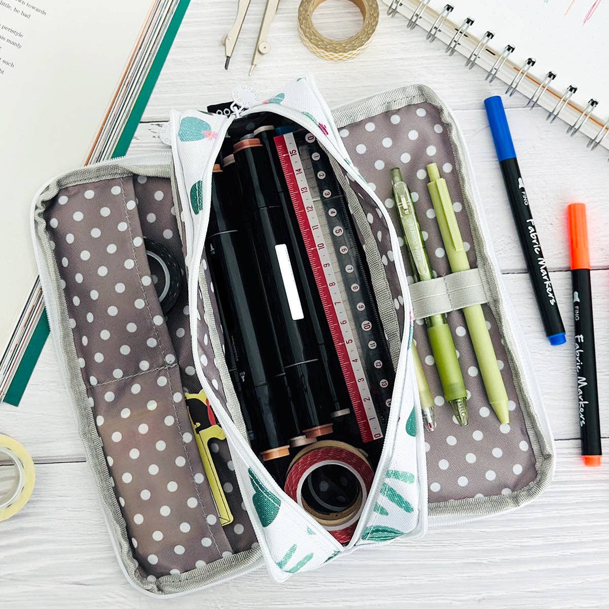 Wrapables.com - Wholesale Pencil Case/Pouch - Wrapables Large Capacity Pencil Case, 3 Compartment Pouch27