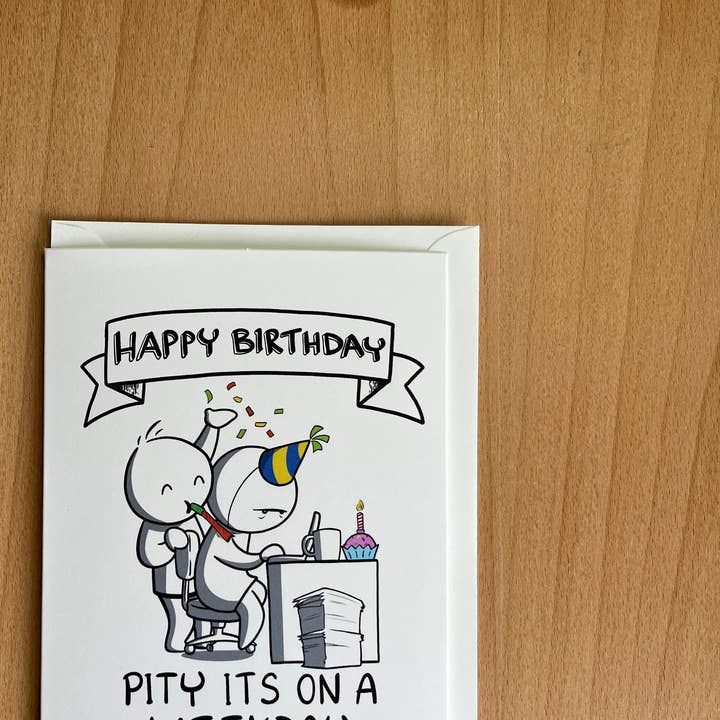 Födelsedagskort mitt i veckan för wholesale av Rob Stears Illustration