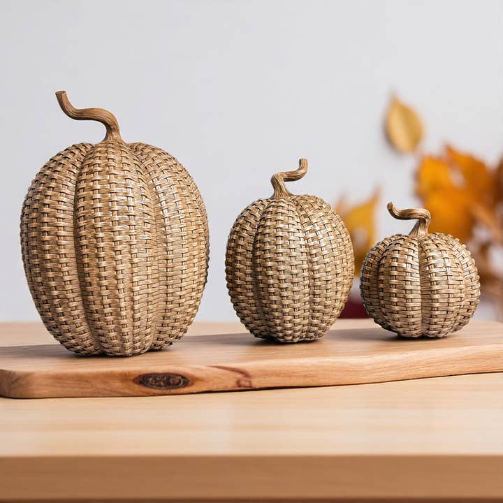 Gia Roma - Wholesale Decorative Tabletop Object - Resin Pumpkins, Cottage Fall Home Decor Luxury Handmade 54