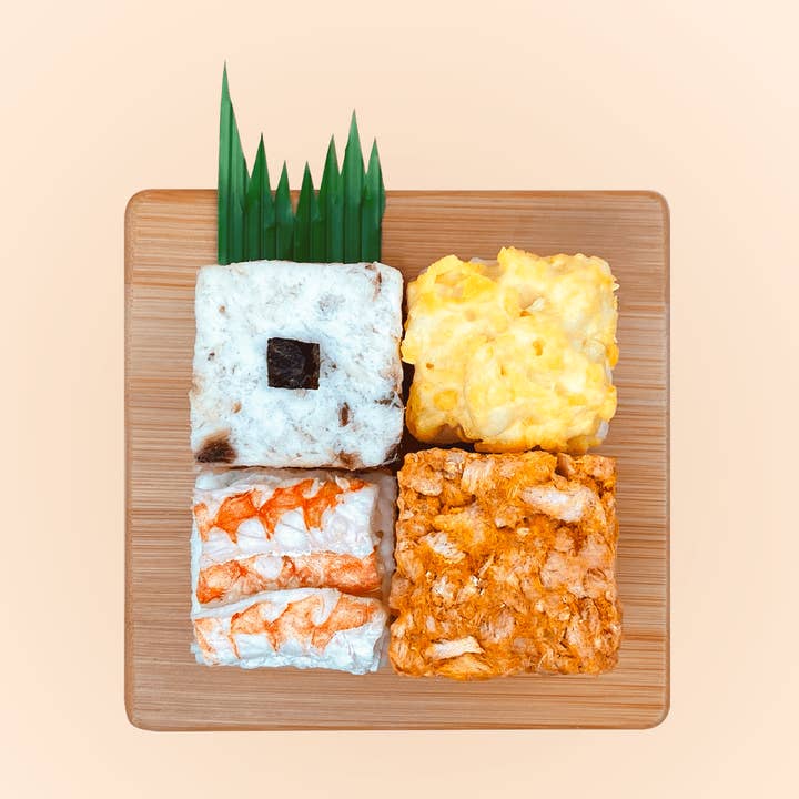 Pupper Squares Doggy Sushi - 4pc. Sampler | Dog Treats for wholesale by Pupper Squares