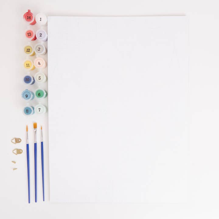 West Design Products - Wholesale Craft Supplies - Artiste Large Paint By Numbers, Townhouses, Craft, 395x295mm2