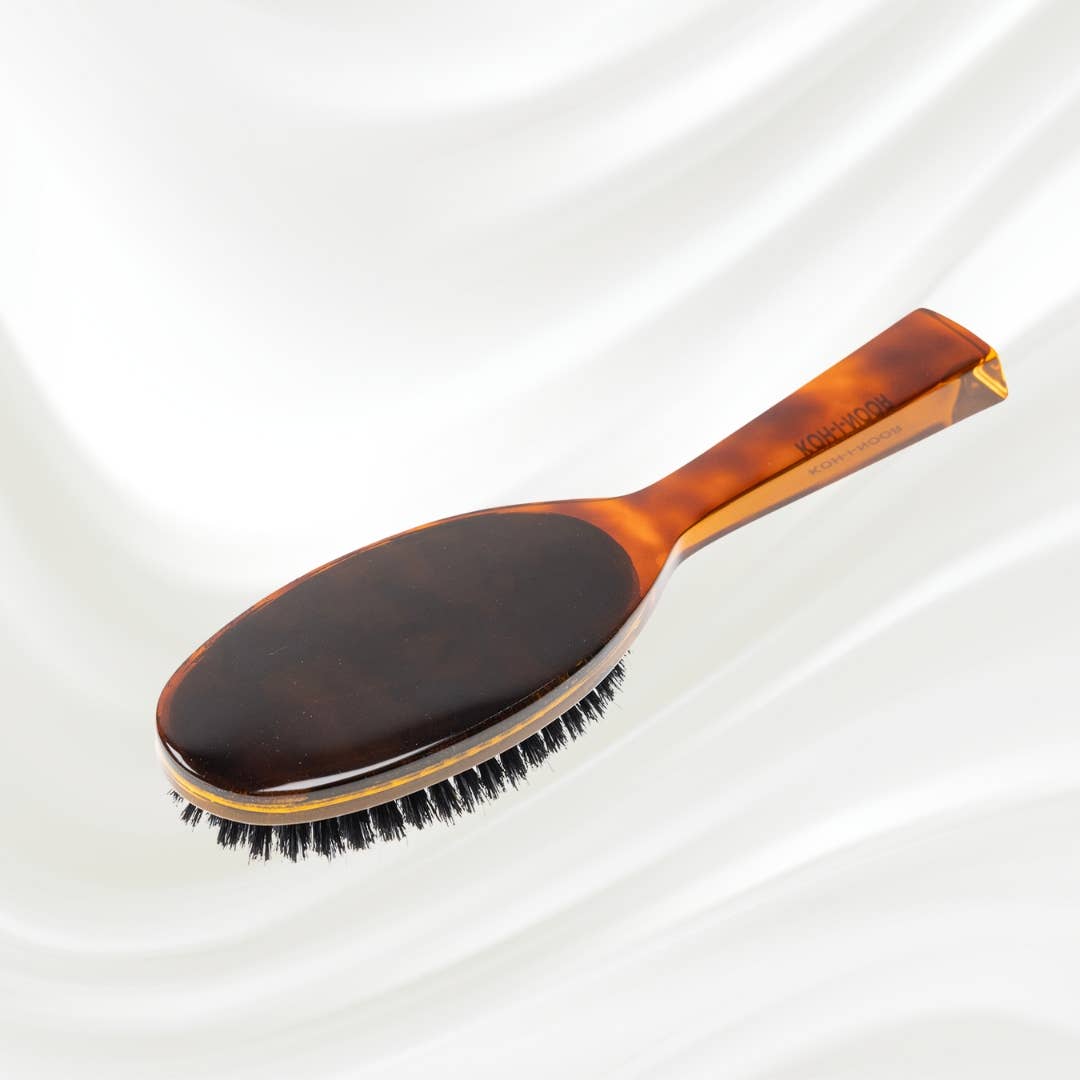 Koh-I-Noor - Vendita all'ingrosso Spazzola/pettine - Spazzola grande ovale Jaspe con setole di cinghiale e punte in nylon6