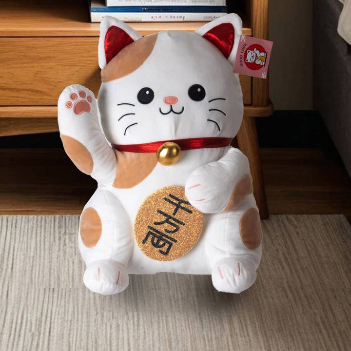 Urban Tokyo - Wholesale Stuffed/Plush Toy - Kids & Baby - 15"H Maneki Neko Lucky Cat Squishable Plush (1/12)