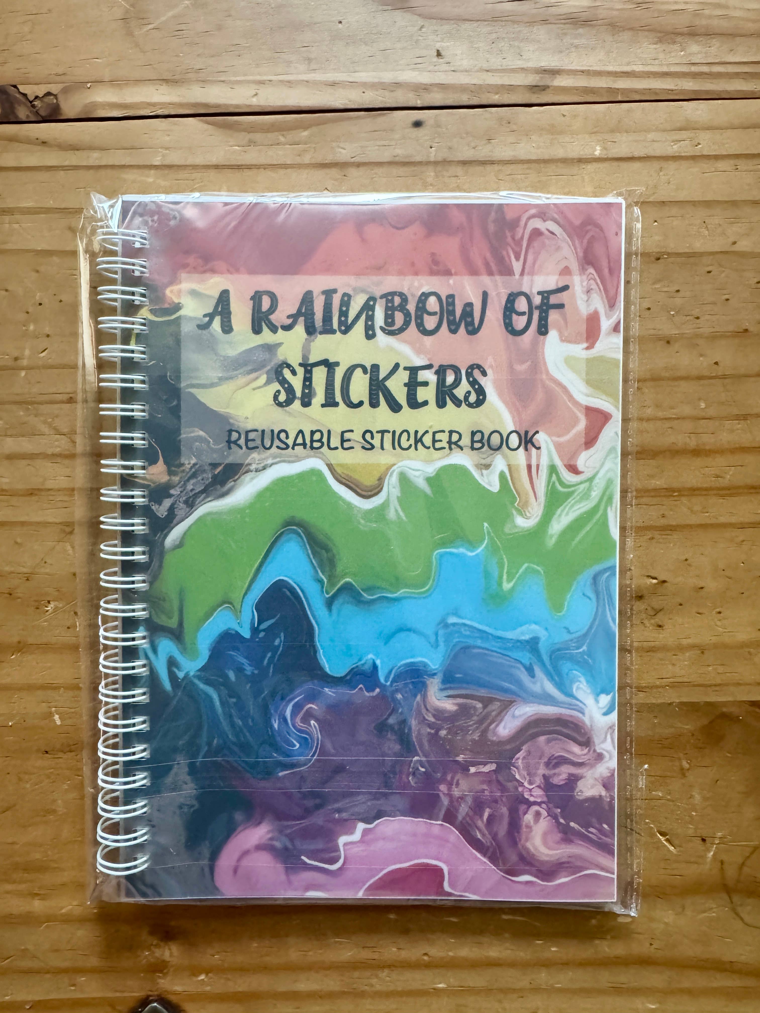 AbstractbyRabrams - Wholesale Notebook - Rainbow Reusable Sticker Book1