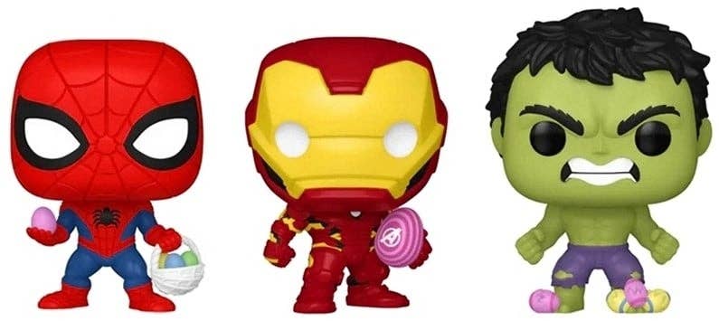 KIDDY-MOOV - Vendita all'ingrosso Figurina giocattolo - Bambini - POP! Pocket Marvel Uovo di Pasqua, Confezione da 3 (12)2