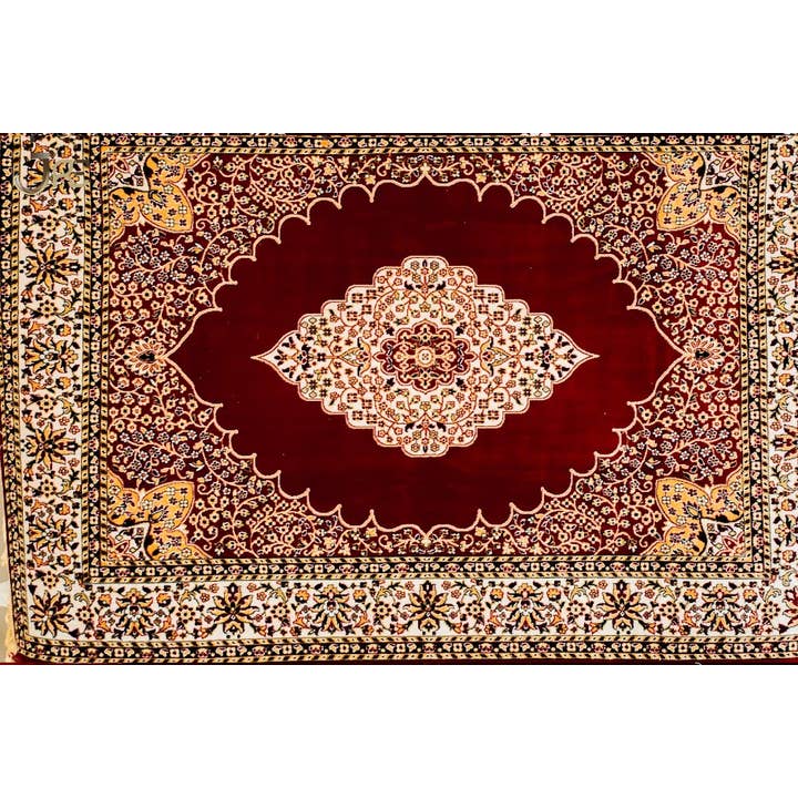 Red Black Grey Traditional Silky Shiny Area Rug Accent Rug for wholesale by JRE Home Decor