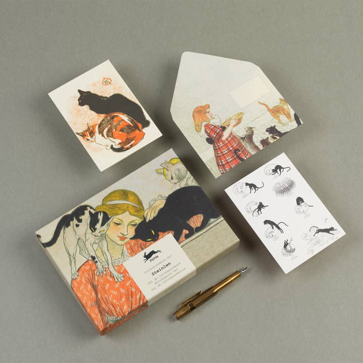 Pepin Press – wholesale Stationery/notecard set – Steinlen Correspondence Set1