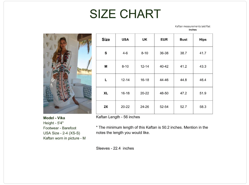 Gipci - Wholesale Kaftan - Women's - Siwa White Embroidered Cotton Caftan2