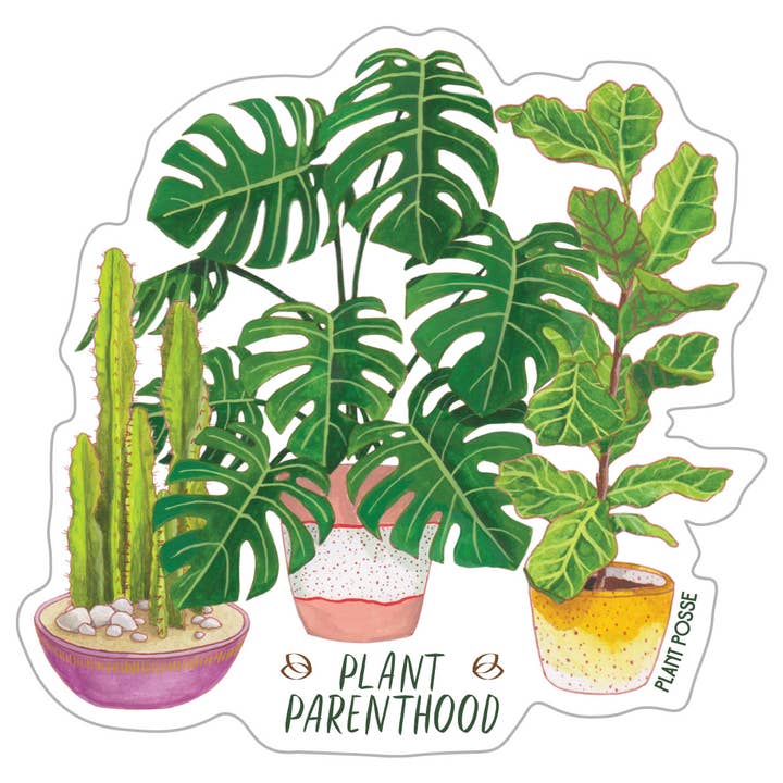 Plant Parenthood Sticker for wholesale by Plant Posse