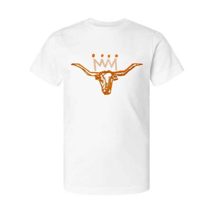 The Burnt Orange x White Adult T-Shirt for wholesale by Stadium Shoppe & Co