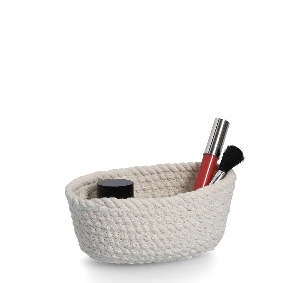 Storage basket set, 3-piece, cotton, white for wholesale on Faire6