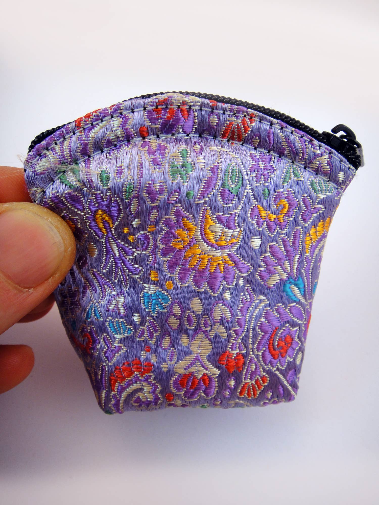 Tika - Wholesale Pouch - Women's - Brocade Zipper Pouch - Small1