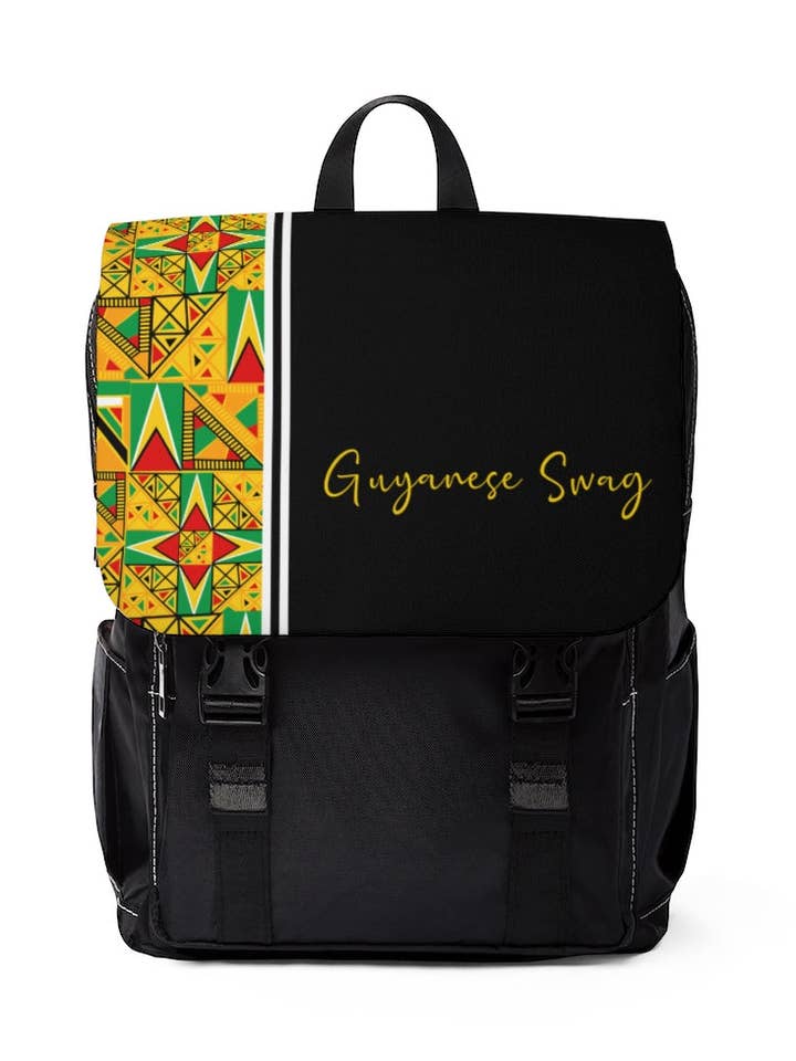Guyanese Swag Guyana Flag Casual Shoulder Backpack for wholesale by Guyanese Swag