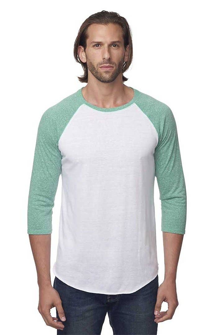 Royal Apparel - Wholesale T-Shirt - Men's - UNISEX TRIBLEND RAGLAN BASEBALL SHIRT10