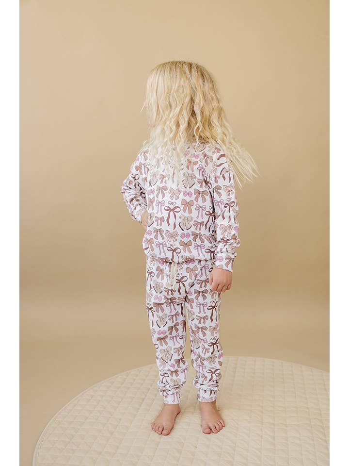 Lucky Panda Kids - Wholesale Top & Pant Set - Kids - Jogger Set | Mocha Bows15