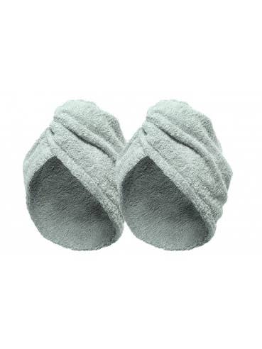 Set of 2 White Hair Dryer Towels for wholesale by Mani Textile