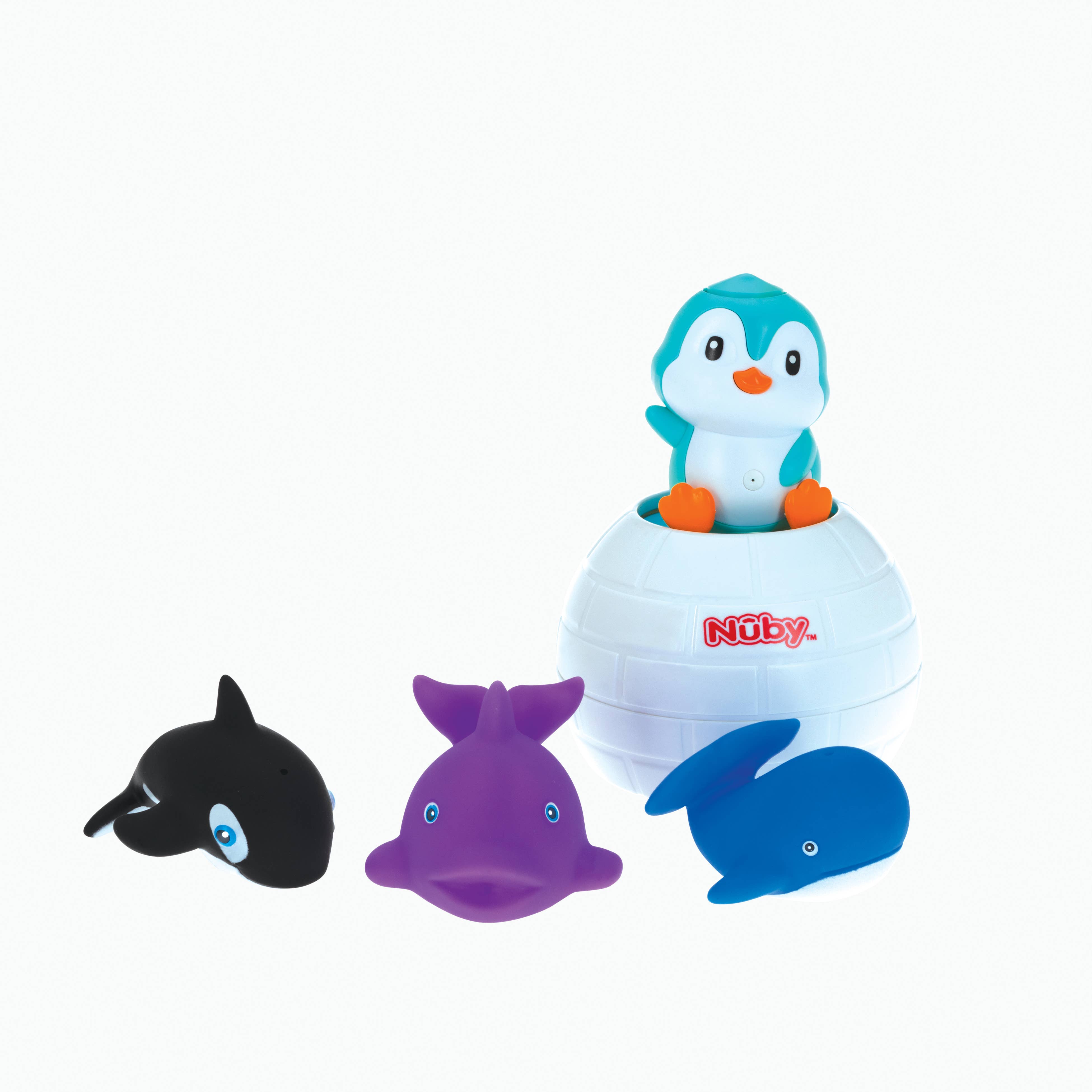 Nuby - Wholesale Bath Toy - Baby - Penguin Bath Toys & 4 Squirters1