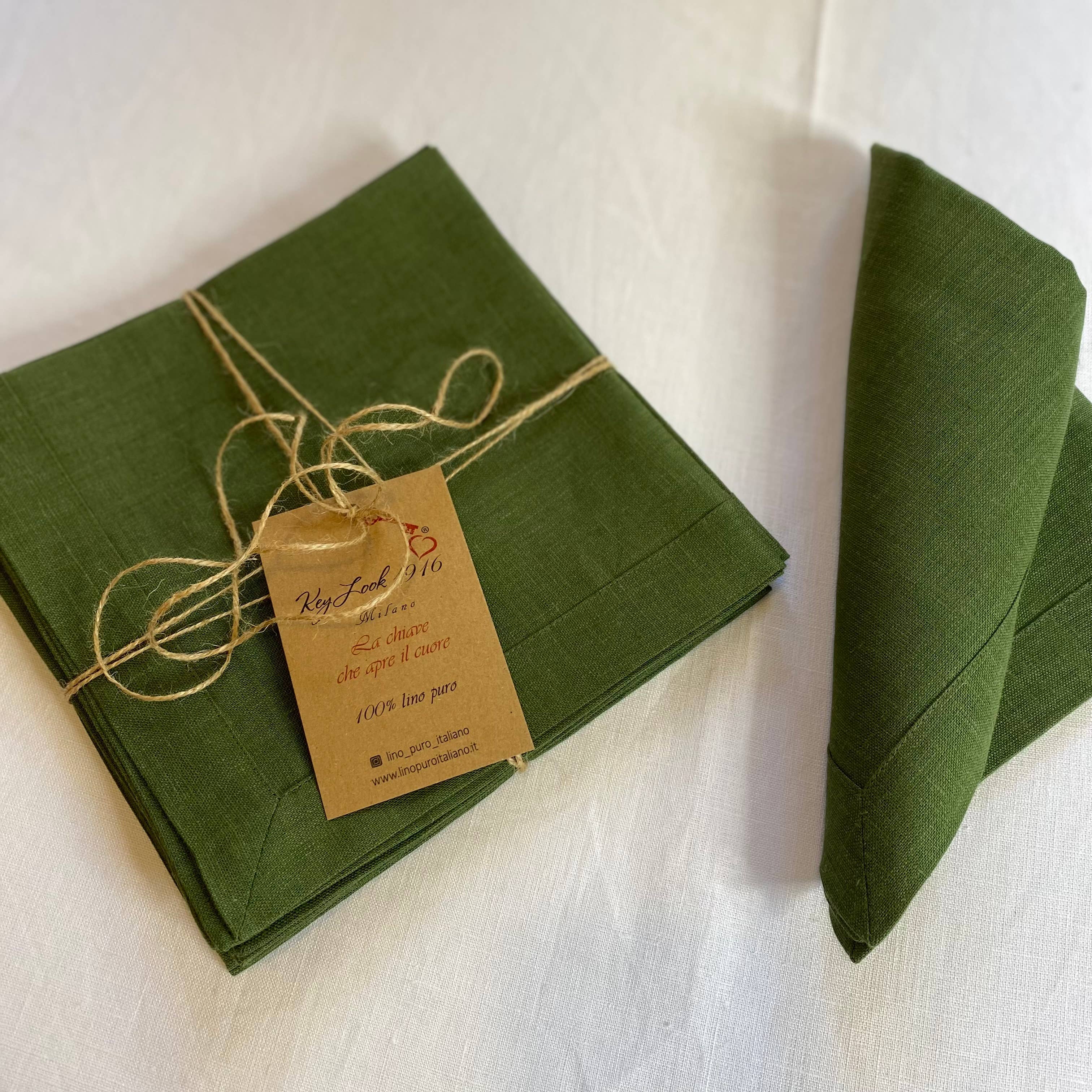 KEY LOOK1916 MILANO - Wholesale Dinner & Cloth Napkin - Linen napkins with frame3