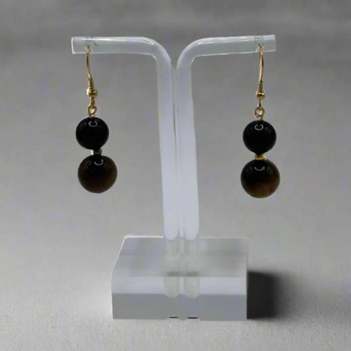 Tigeröga örhängen - E5 för wholesale av The Bijoux Collective