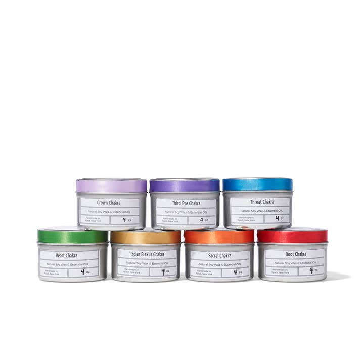 Chakra Candle Collection for wholesale by Hera Bloom