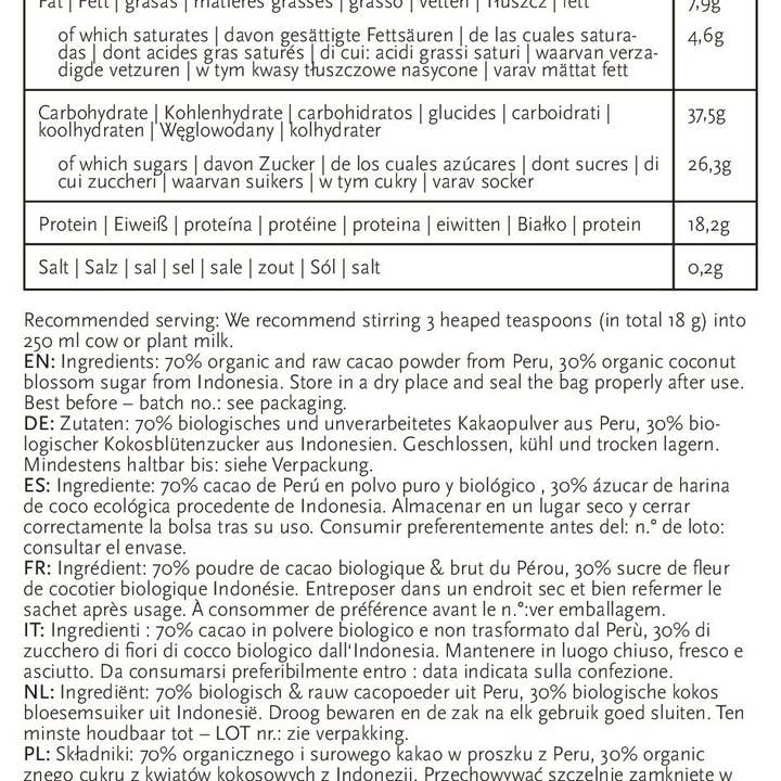 Rawster - Wholesale Hot Cocoa Mix/Kit - Organic Drinking Chocolate 1000g2