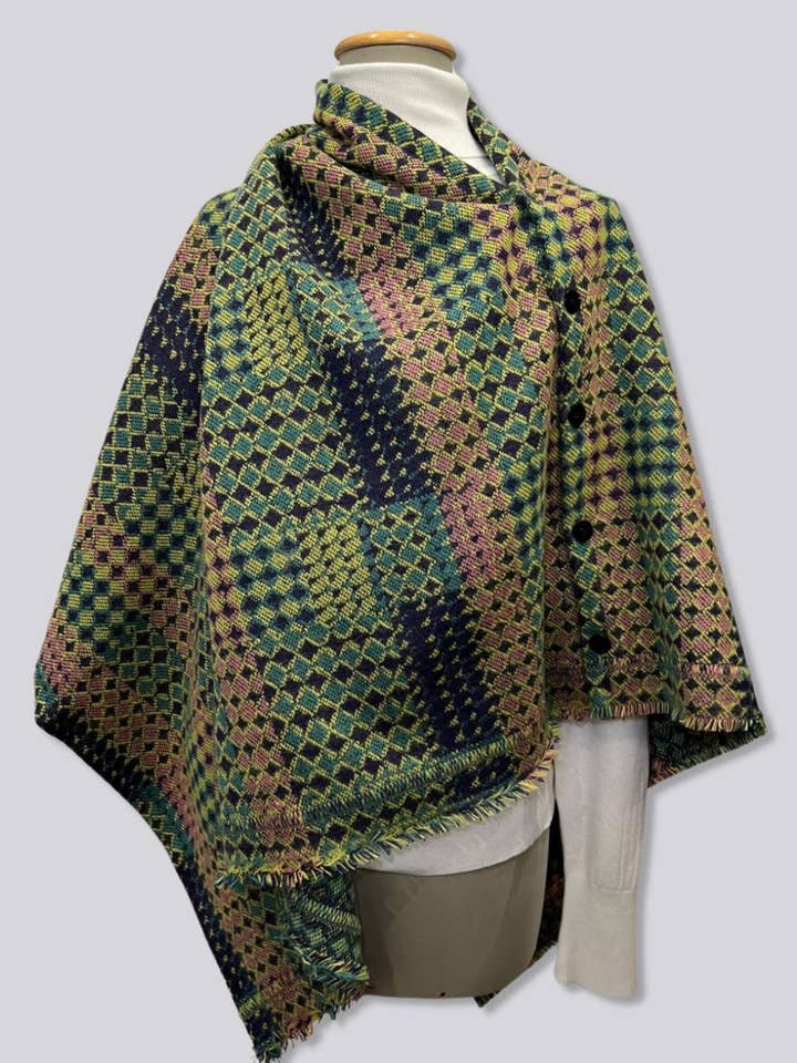 MADE IN SENS - Wholesale Poncho - Women's - PONCHO CERAMIC ANISE4