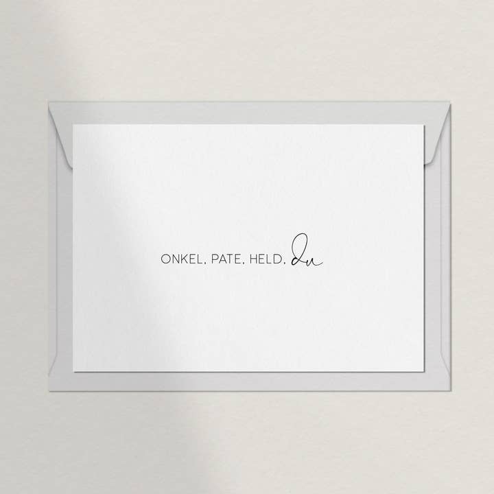 Debblschebbl Design Studio - Wholesale Postcard - Uncle Godfather Hero Du postcard0